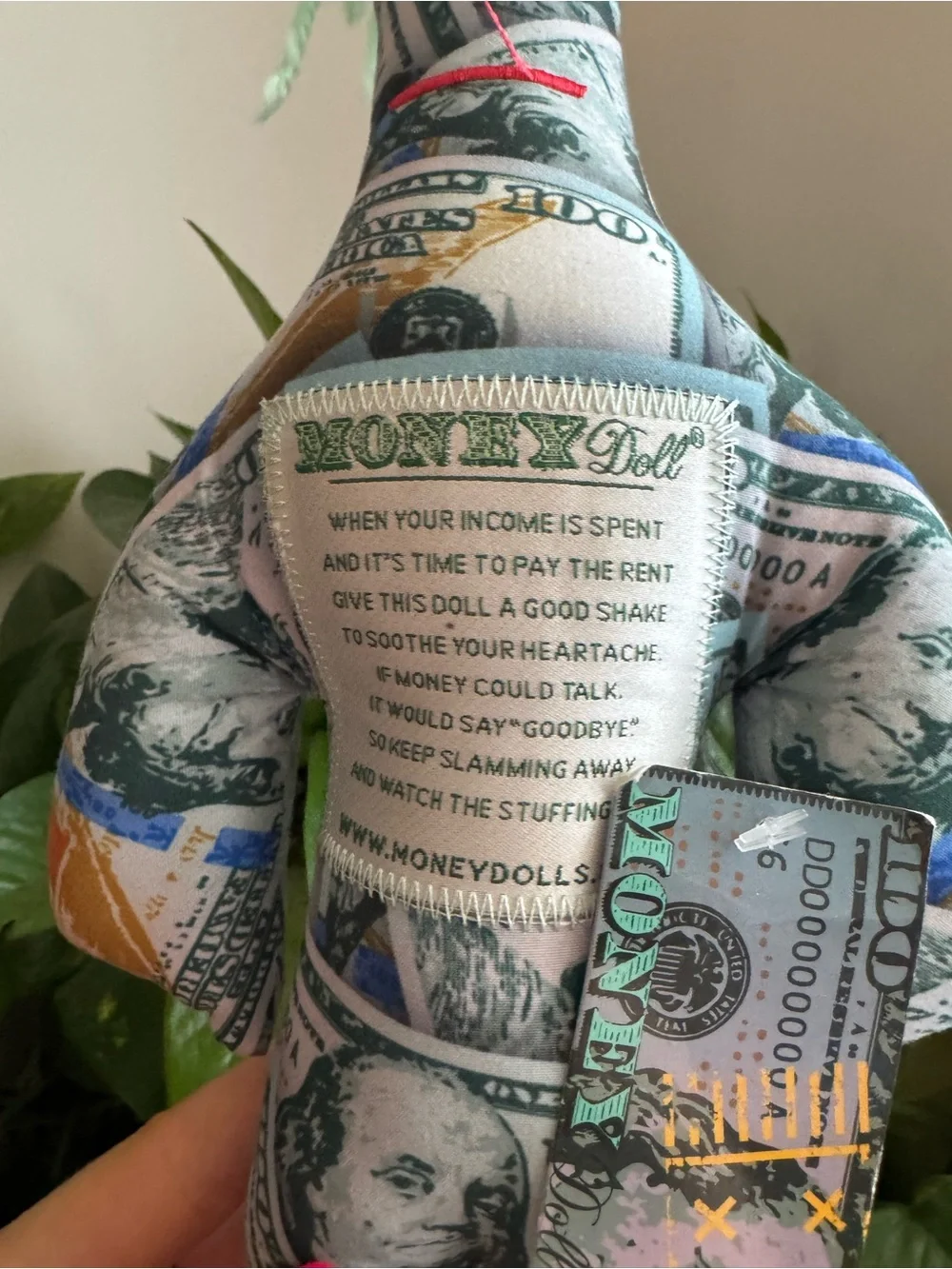 Dammit Doll Money Doll NWT